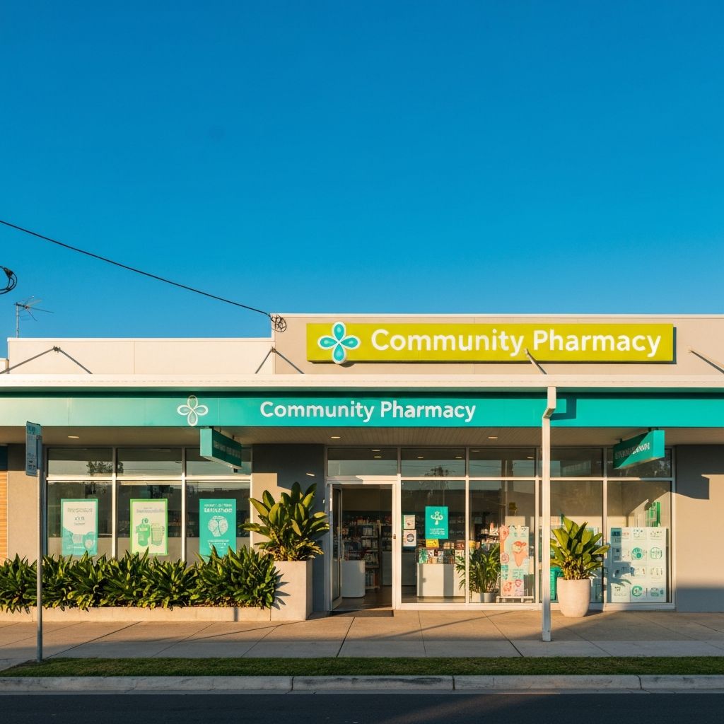Ningi Pharmacy storefront exterior on Bribie Island Road, Ningi QLD